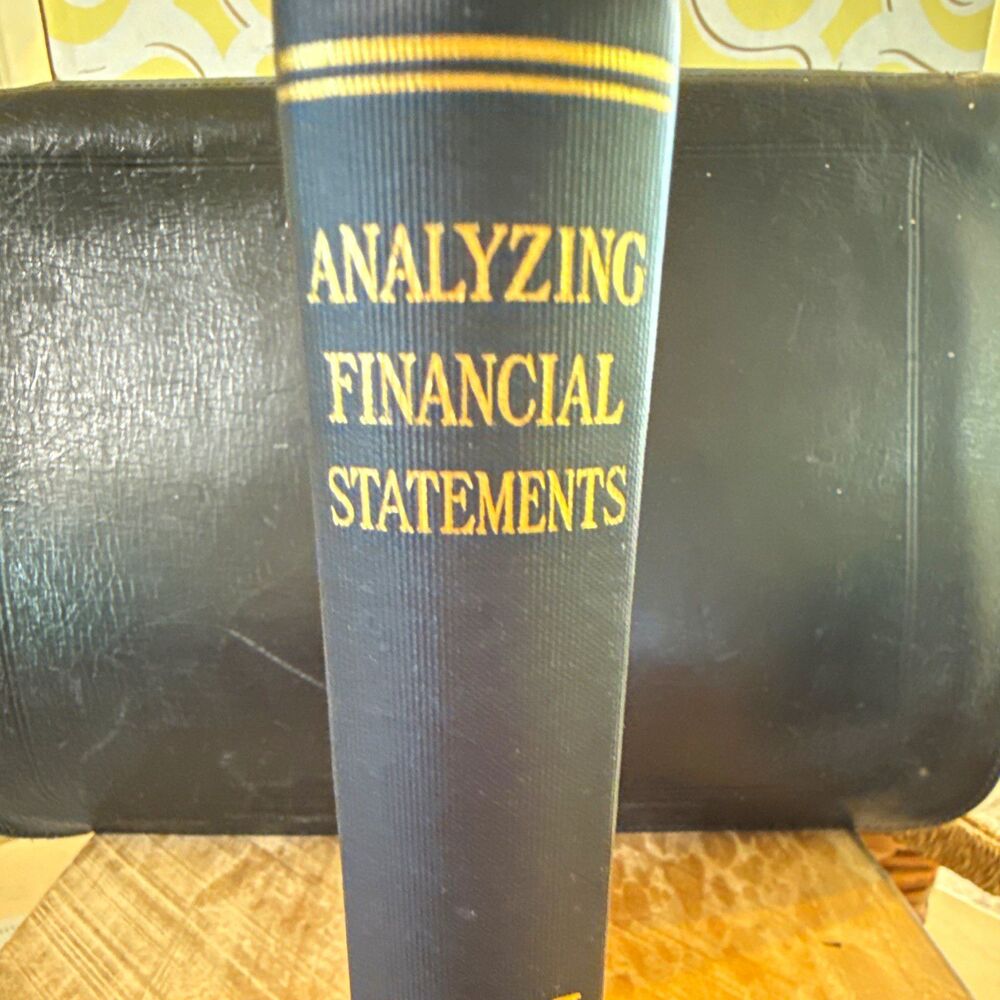 Analyzing Financial Statements by Alexander Wall Hardcover 1939 AIB 2nd Edition
